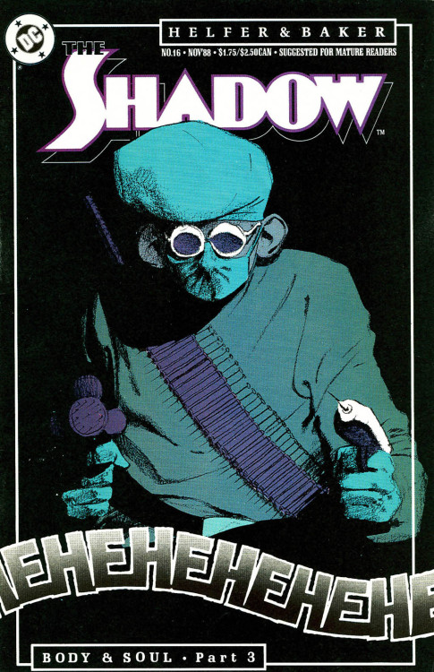 comicartistevolution:Kyle Baker 1988-1989: The Shadow #14-19, Annual #1After “killing” the title cha