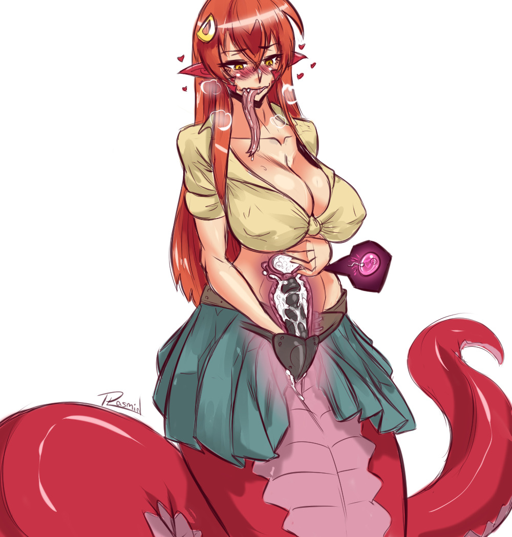 plasmidhentai:  6 sketch commissions done! top is miia using a dildo as a creampie