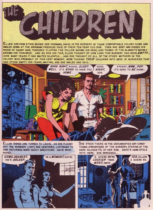 Balu8:  Weird Science-Fantasy #1:   The Children By   Albert B. Feldstein,  Wallace