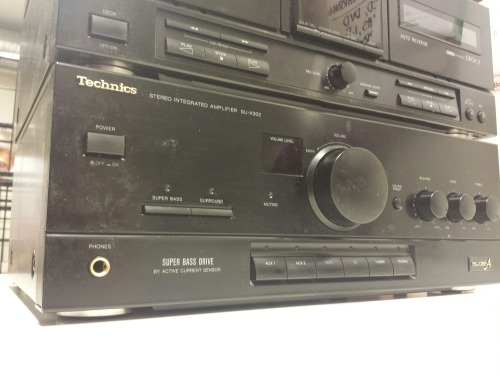 Stereo Tower. Technics SU-X302 Stereo Integrated Amplifier, 1992 - Technics RS-X302 Stereo Double Ca