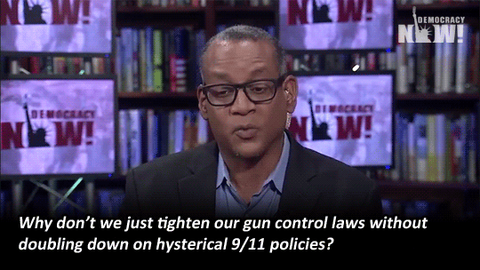 democracynow:  Is the effort to tie gun purchases to a terror watch list, known as “No Fly, No Buy,” a first step toward gun control or a dangerous precedent?Democrats taking part in the House sit-in are pushing for votes to expand background checks