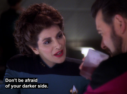 johnluckpickerd:Counselor Deanna Troi, confirmed Sith lord. 