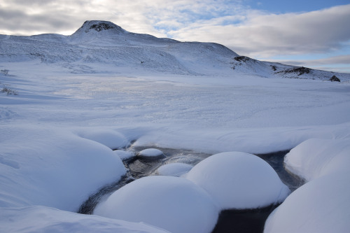 Ben Vrackie in Deep SnowThis walk was both incredibly exhausting and exciting. Exhausting because I 