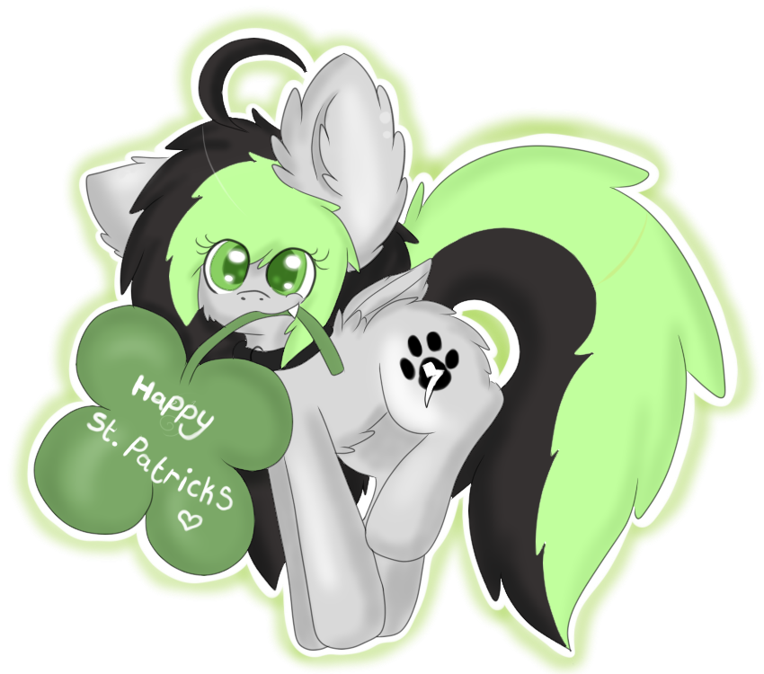 askbreejetpaw:  Happy St. Patricks day! This is the same image i used last year,