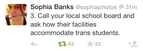 whatisthat-velvet:sherilynhorne:whatisthat-velvet:Sophia Banks listing ways that cis people can be b