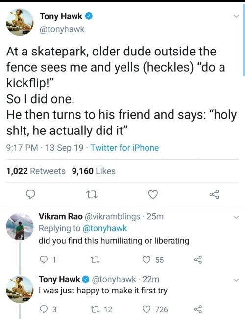 everyfreakingusernameitryistaken:  everyfreakingusernameitryistaken:  Tony Hawk’s Twitter is a gold mine honestly    I lol’d