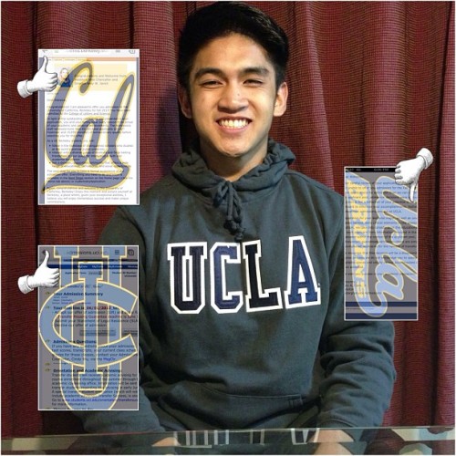 “Aim for the moon, even if you’ll miss you’ll land among the stars.” -WCS 2:3 UCLA was my moon, my dream school, unfortunately I got rejected but shockingly managed to get accepted into Berkeley and Irvine! “It doesn’t