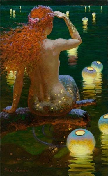 ignissannat:  Beautiful golden mermaids by porn pictures