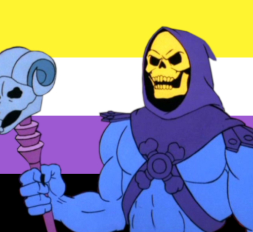 gauntletmakesicons:Nonbinary Skeletor Icons for @bastardmutt64