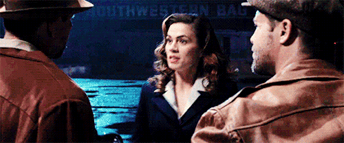 mrgaretcarter: Peggy beating up two dudes in the 2013 short film Agent Carter (in 540px)