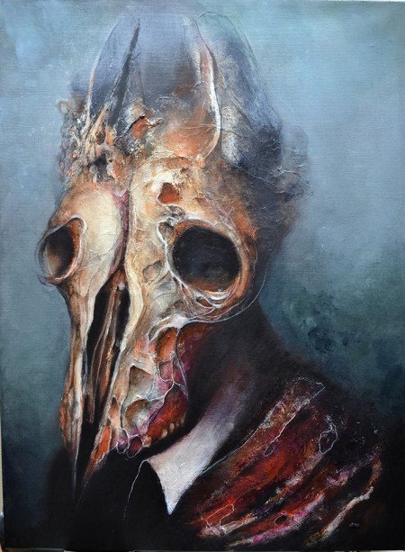 sixpenceee:  The artworks of Eric Lacombe. His paintings conjure up a sense of anxiety