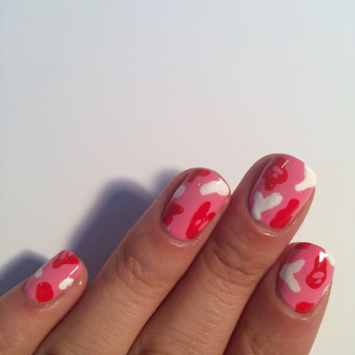 notbad4agirl: Bape camo nails by me