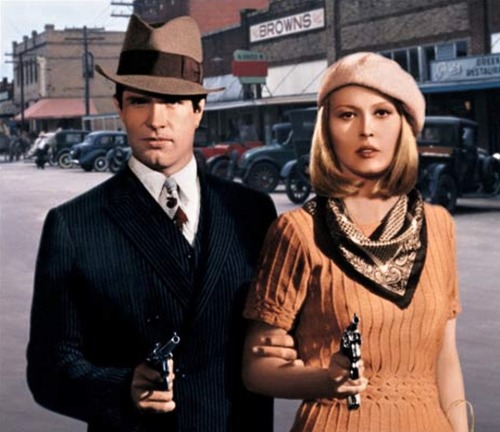 Warren Beatty & Faye Dunaway - Bonnie & Clyde, 1967.