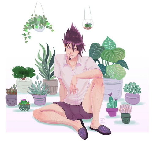 missariliciousart:☘️I just love the fact that Kaito likes house plants