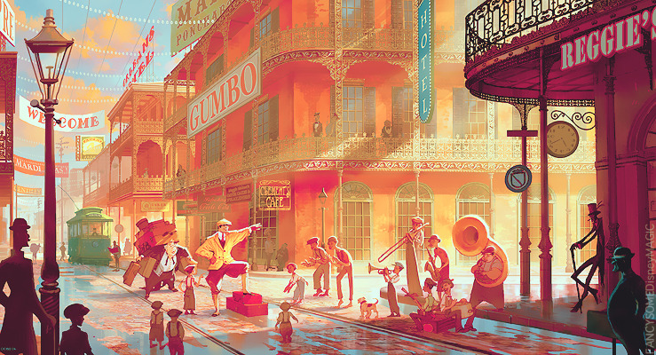 fancysomedisneymagic:  The Princess and the Frog- Concept Art 
