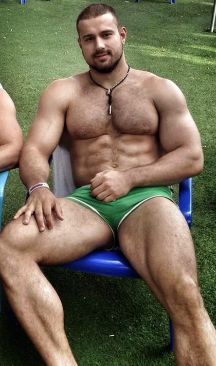 mybulgingspeedos:  shorts-and-underwear:  Those shorts are a bit small to contain all this hunk’s bulge!…      (via TumbleOn)
