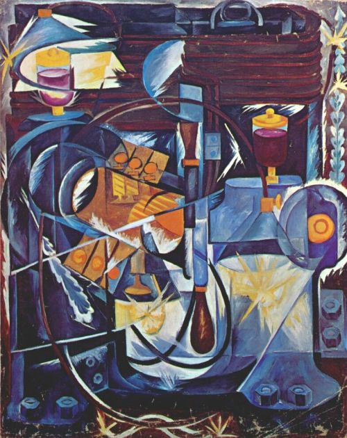 Dynamo machine, 1913, Natalia Goncharova