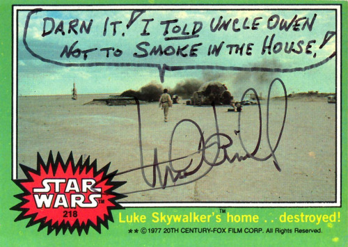 logic-and-art:theinturnetexplorer:Mark Hamill Autographsfeenex