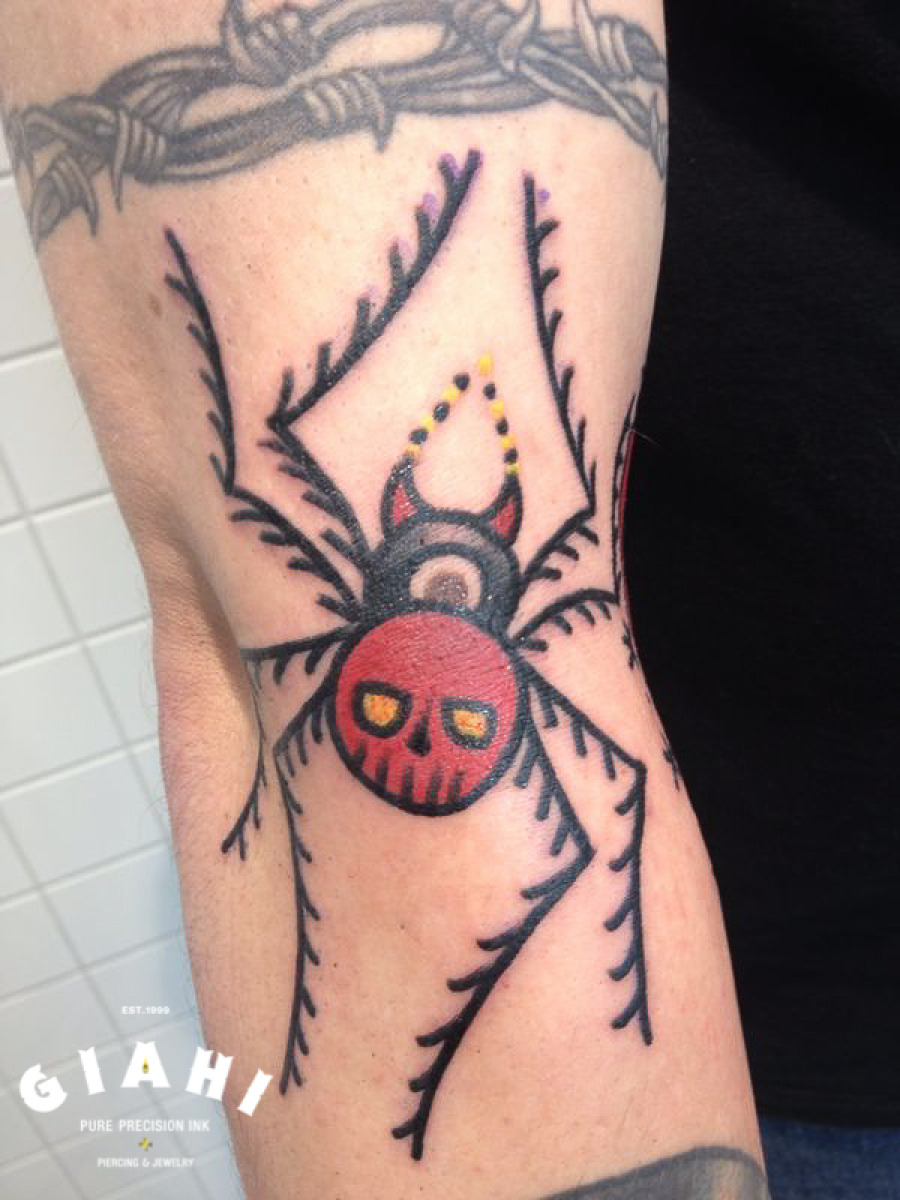  Tattoo — Simple Spider tattoo by Elda Bernardes