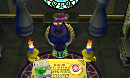 lunarhorizons: Kiki holds séances in her new basement (bonus ouija board qr included) HHN:&nb