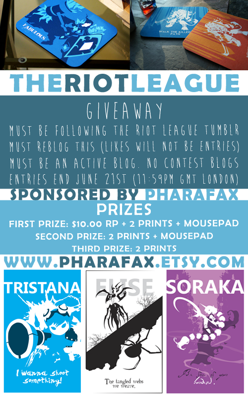 theriotleague:  theriotleague:  : Pharafax has been kind enough to work with us once