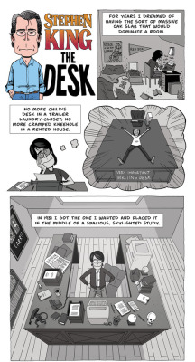 zenpencils:STEPHEN KING “The Desk”