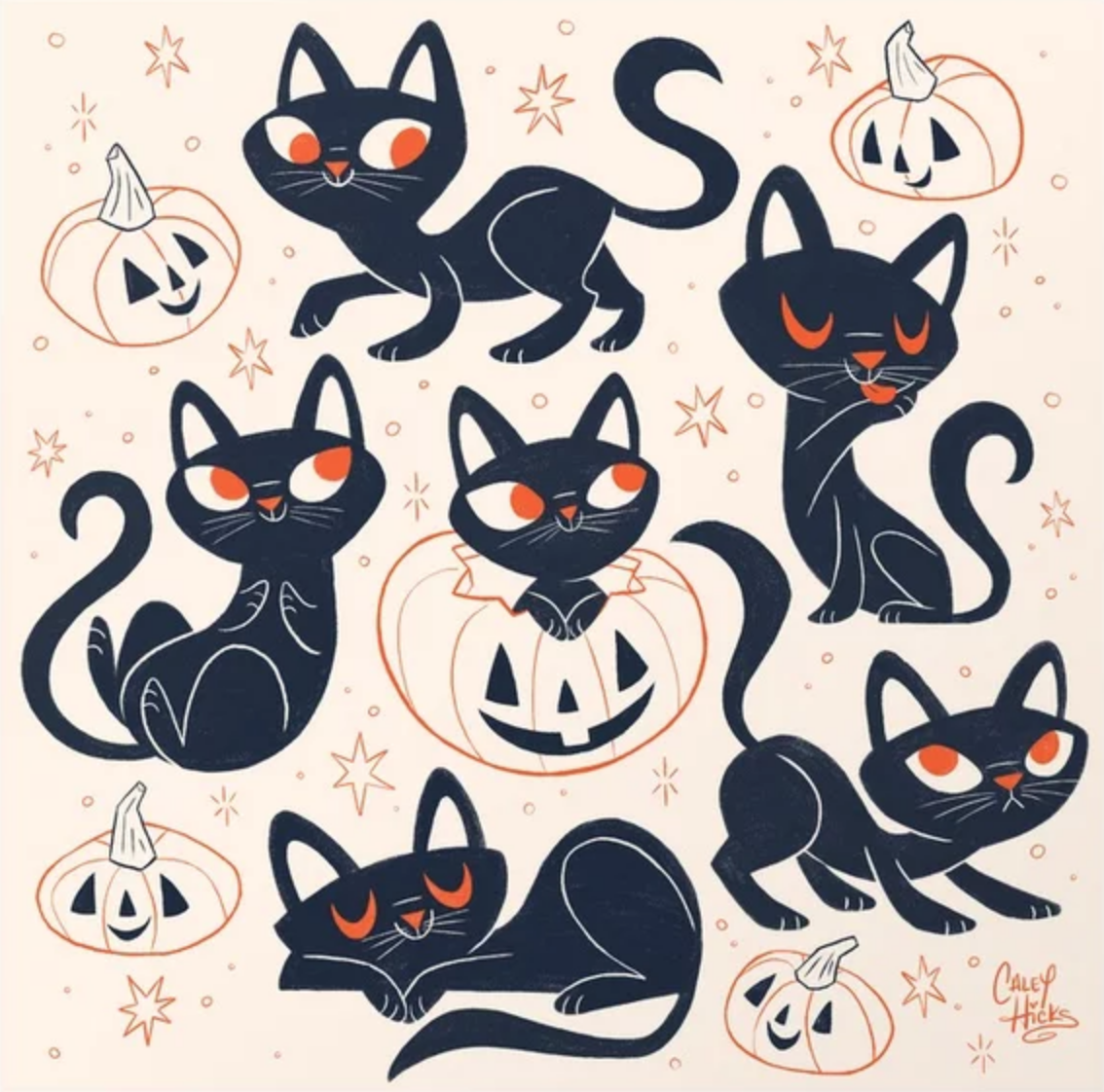 spookyfoxfashion: Cute Halloween Prints by There Will Be Cute x / x / x / x / xx