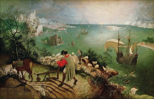 - W. H. Auden, Musée des Beaux Arts, 1939- (After?) Pieter Brueghel, The Fall of Icarus, Oil-