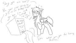 taboopony:  Shy: he kept bragging about being