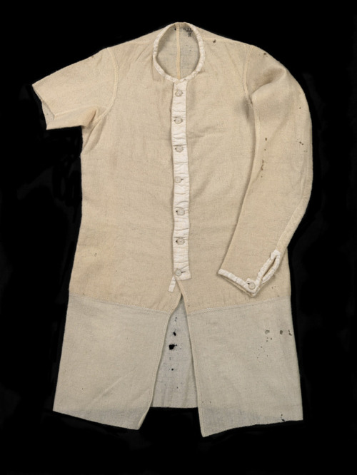 Undershirt belonging to Horatio Nelson, c. 1800, National Maritime Museum. The shirt is made of a li