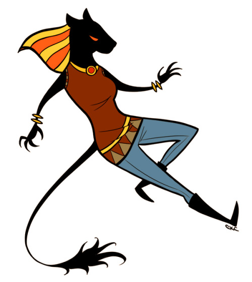 hullo there, disguised!Sekhmet~ (Thoth and Set got disguised!outfits; she decided she was next and I