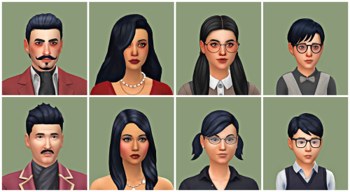  ✿ Townie Makeovers - The Goth Family