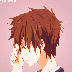 mahou-graphics:   I do not do nothing that i not need. And what I need, i do quickly | Oreki Houtarou | x            