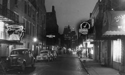 vintagenola:  Bourbon Street - 1948Via Times Picayune Photo Archives &amp; Nola.com