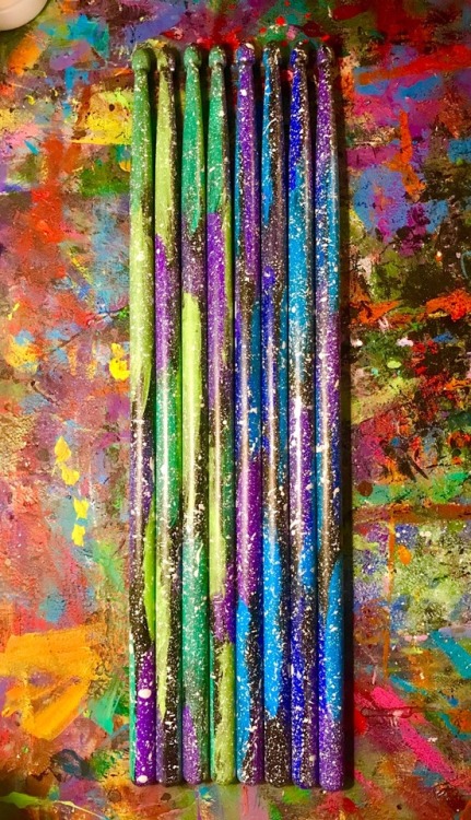 Get your own custom galaxy drumsticks at Etsy.com/Shop/TuffTiffArt