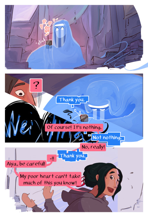 ottistry:Part 3: Ghost PowerWei Ying gets to know the attic ghost.hi everyone! i took a minor break from art for a little bit, so thank you for your patience! i mentioned scaling this comic back a bit, which i absolutely did not do, but as always i’m