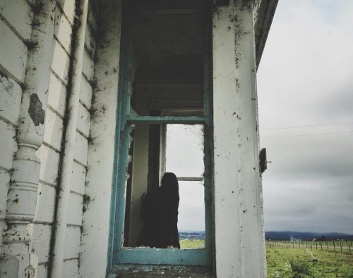 schickjessica:  Today in an abandoned house in Ferndale, California.