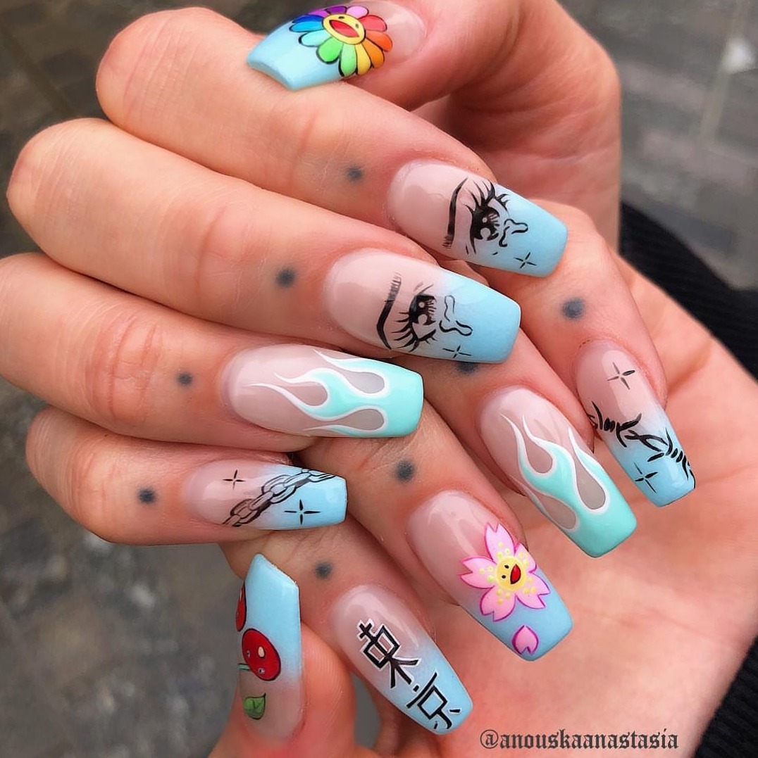 Featured image of post Cute Anime Nail Ideas