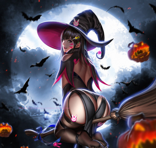  Halloween DvaLiang xing https://www.artstation.com/artwork/kDAq2y