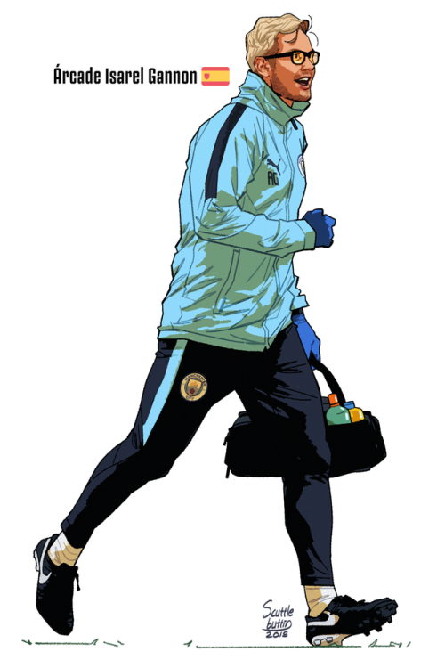 scuttlebuttin:[fallout/ football AU]  Árcade as First Team Senior Physiotherapist for Manchester Cit