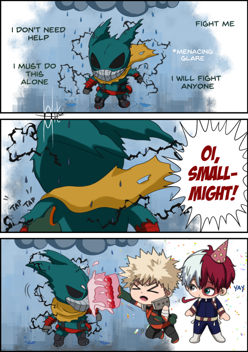  HAPPY BIRTHDAY, DEKU! Look, you can have your cake and eat it too - at least according to Kacchan a