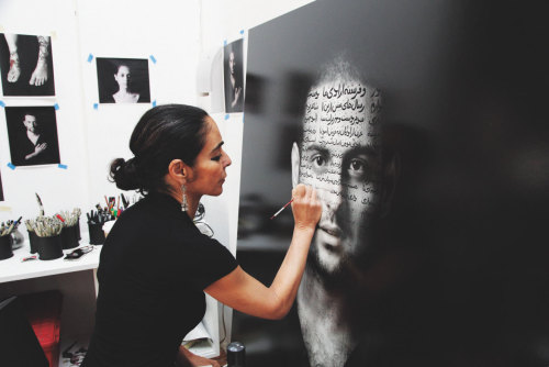 moniabadir:  tumnerd:  Shirin Neshat: Art is our weapon  I need to watch Women Without Men ASAP. 