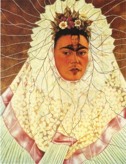 artist-frida:  Self Portrait as a Tehuana, Frida KahloMedium: oil,masonite
