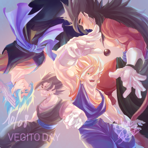 Something that I drew in February to finish in August for Vegito Day