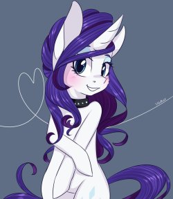 mlpfim-fanart:  Collar Rarity by SilberSternenlicht    &lt;3