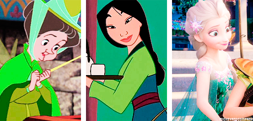 mickeyandcompany:Disney ladies + green (Happy Saint Patrick’s Day!)