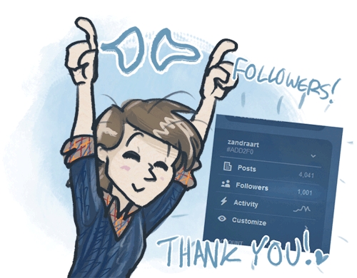 1000+ followers! Woah! I never thought I’d have this many followers…seriously….w