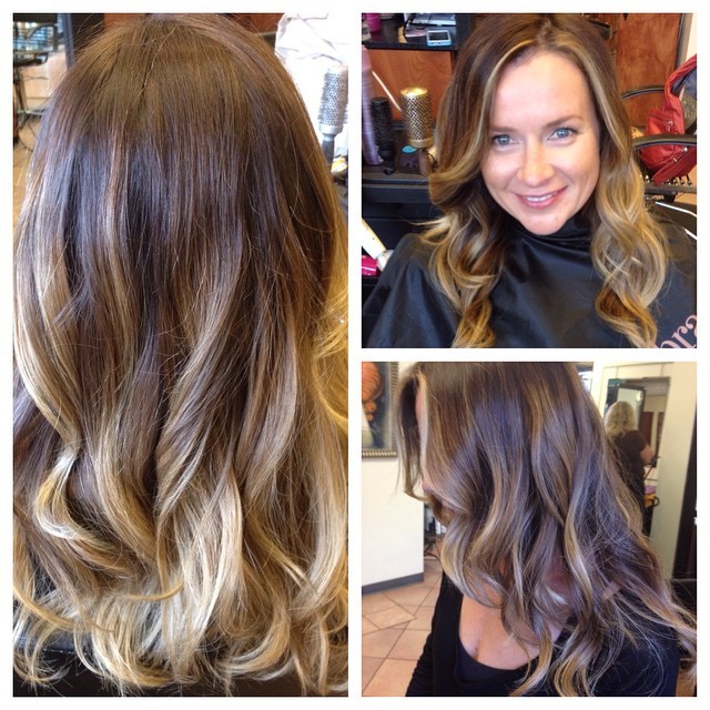 Balayage Hair Color — Balayage color. Finished the color with L'Oreal...