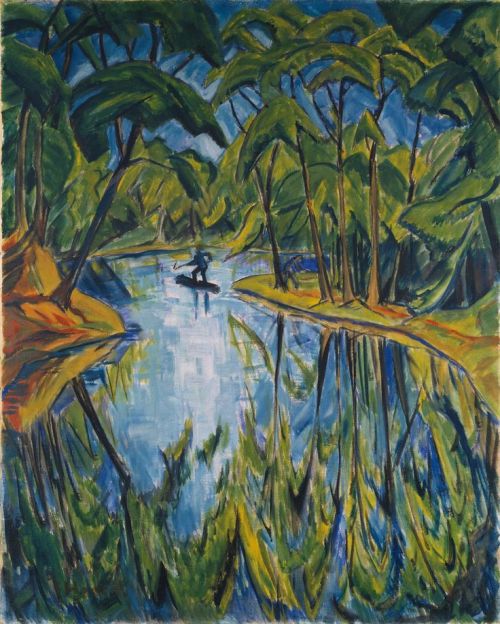 Erich Heckel, Parksee, 1914. Private Collection. Franz Marc Museum