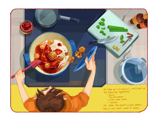 yukinnn:I’m here with another of my recipe comic !!! It’s my mom’s tomato beef ste